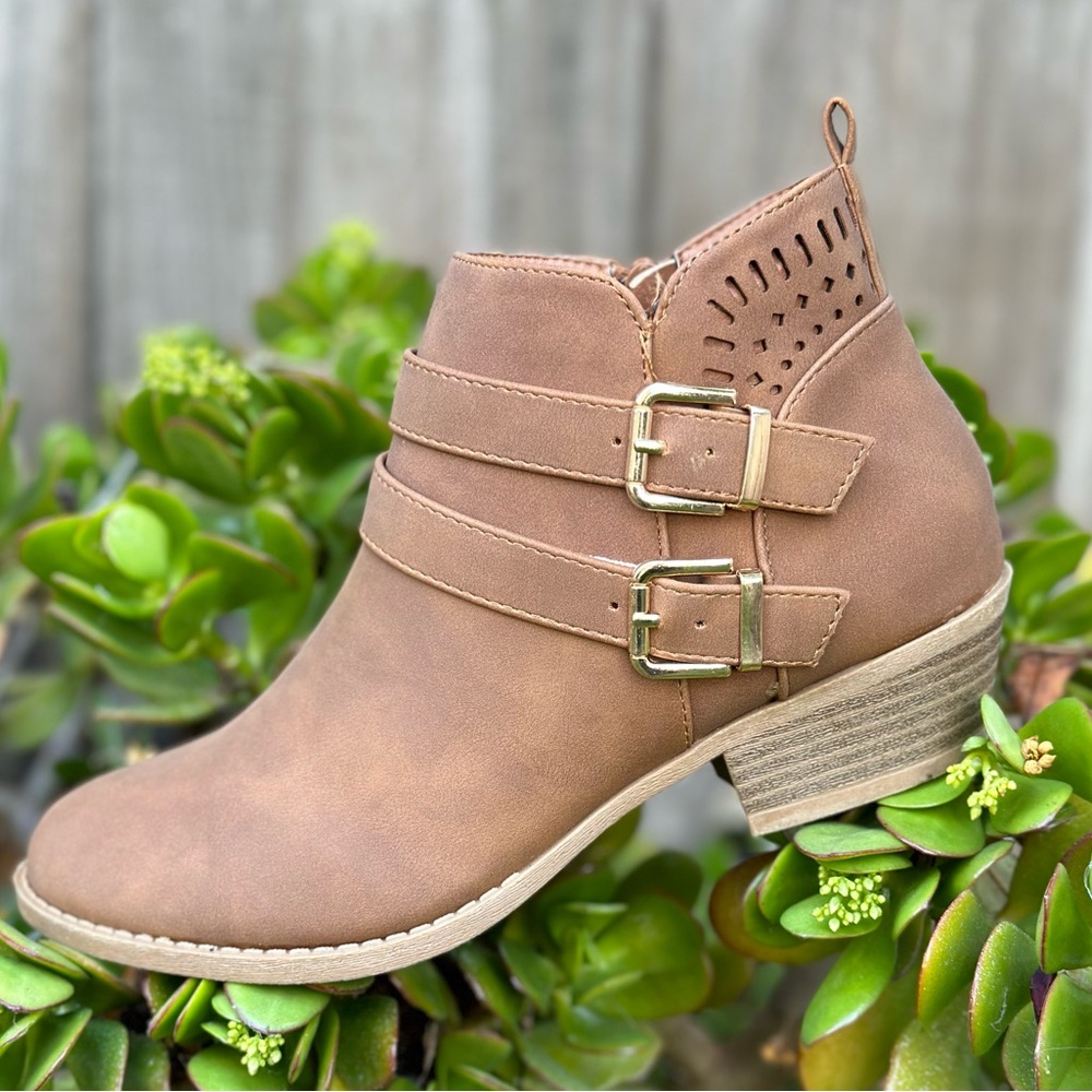 Women's two strap booties